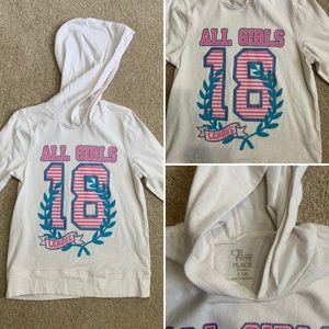 Children’s Place Long Sleeve Tee Hoodie Size 5/6